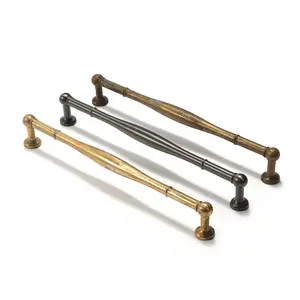 Maxery Único Retro Wabi-Sabi Estilo Solid Brass Drawer Handles Cabos De Armário Alças De Móveis De Cobre Para Decoração De Casa