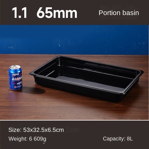 Nhà bếp hiện đại acrylic nhựa thực phẩm chứa hình chữ nhật màu đen hiển thị thương mại tủ cho - Product Image 6