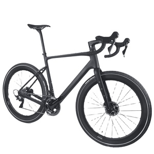 R8070 Groupset Fibra de carbono Bicicleta de <span class=keywords><strong>carretera</strong></span> completa Bicicleta de grava con montaje plano Aero & Racing Bicicleta 40C Neumáticos - Product Image 1