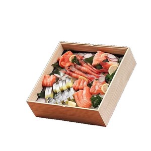 <b>Disposable</b> Wooden Sushi Packaging Box Paulownia Rectangle Food Grade Gift Box For Sashimi Salmon <b>Platter</b> Takeaway - Product Image 5
