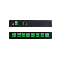 Servidor Serial de Fibra Óptica Industrial, Conversor de RS485 a Fibra/Ethernet Aislado de 8 Puertos