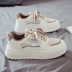 Zapatos Blancos Transpirables de Verano Estilo Coreano para Mujer, Nuevas Zapatillas Deportivas Casuales con Suela Gruesa, Tejido de Malla, Duraderas y Antideslizantes - Product Image 3