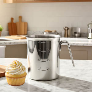 Accessoires de cuisine 1L Tasse à mesurer numérique Pichet à mesurer personnalisé Tasses à mesurer en acier inoxydable 304 avec échelle - Product Image 1