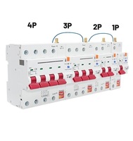 Disjoncteur intelligent Tuya 2P Wi-Fi avec minuterie et contrôle à distance, prépayé, en cuivre, protection contre les fuites, MCB 1P 400V 6KA