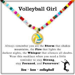 Collier Cœur en Cuivre pour le Basket-ball, le Volley-ball, le Baseball, Pendentif d'Amitié, Chaîne de Clavicule, Bijoux Sportifs 2026 - Product Image 5