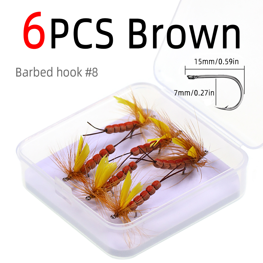 6 pcs/Box Brown de púas