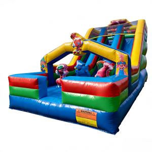Tobogán Inflable Gigante de PVC de Tres Carriles con Temática de <span class=keywords><strong>Bob</strong></span> <span class=keywords><strong>Esponja</strong></span>, Equipo de Juego Infantil Ecológico de Dibujos Animados, Grado Comercial - Product Image 1