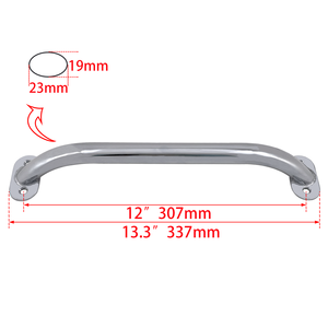 Maniglia per Porta in Acciaio Inox 316 di Grado Marino 9' e 12', Corrimano con Bullone per Boccaporto, Yacht, Bagno Marino - Product Image 5