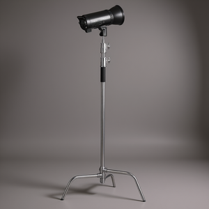 Support d'éclairage photo en acier inoxydable, type C, hauteur maximale 10,83 pieds, température de couleur réglable - Product Image 2