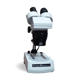 กล้องจุลทรรศน์สเตอริโอแบบสองตา ไฟ LED ปรับโฟกัสด้วยมือ ±5d ปรับไดออปทริกได้ ระยะโฟกัส 10 มม. - Product Image 1