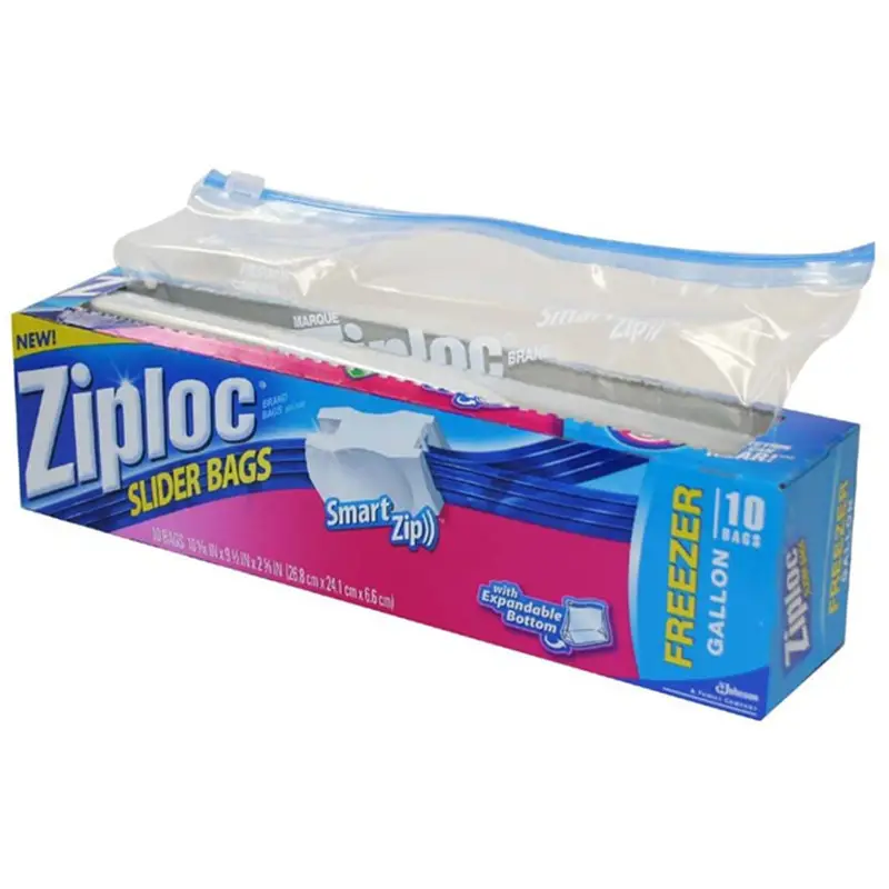 Wholesale Plastic Zip Lock Freezer Bags Slider Storage Bags for Food Organization