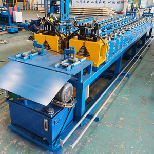 เครื่องขึ้นรูปเหล็กแผ่นเคลือบสังกะสีอัตโนมัติสำหรับโครงฝ้าเพดาน รูปทรงหมวกสองชั้น และผนังแบบรางเหล็ก - Product Image 3