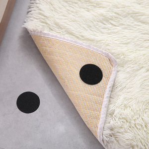 Rug Pad With Black Dot Non-Slip Backing For Home Use Rectangle Size M807 PVC 3M <b>Adhesive</b> Suction Cup <b>Hook</b> Protection - Product Image 1