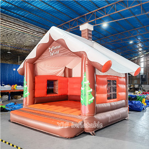 Nouvelle <span class=keywords><strong>Maison</strong></span> Gonflable de Noël Cabane d'Hiver Lit de Saut Gonflable Extérieur Château Gonflable pour Location de Fêtes de Fin d'Année - Product Image 2