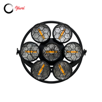 Lumière LED rétro COB Strobe 7x50W avec bande LED RGB pour DJ, discothèques, concerts, événements