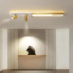 LED天花板吊灯现代用于餐厅客厅丙烯酸圆形环形吊灯可调光卧室厨房内部照明