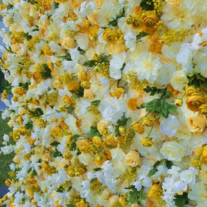 Factory Custom 5D Handmade Artificial <b>Flower</b> <b>Wall</b> Background Internet Popular Check-in Photo <b>Wall</b> Wedding Ceremony Event - Product Image 4