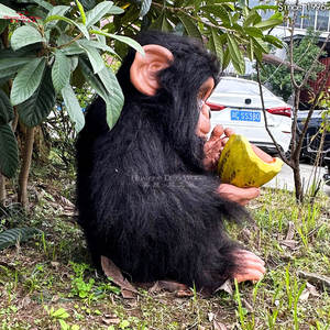 Modello animale simulato a grandezza naturale Animatronic scimpanzé per la decorazione del centro commerciale dello Zoo del parco della giungla - Product Image 4