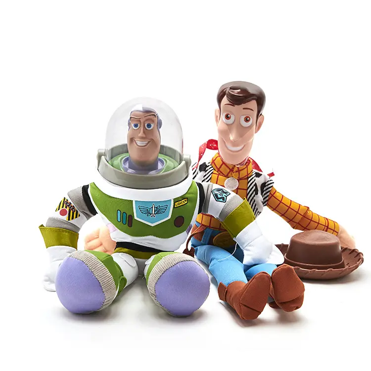 Venta al por mayor personalizado Buzz Light Year juguetes de peluche historia de dibujos animados Woody Buzz Jessie muñecos de peluche Woody Forky Bunny Alien Buzz Doll