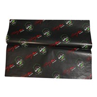 Benutzer definiertes schwarzes Lebensmittel-Geschenk papier Wachspapier-Logo Gedruckt für Burger Sandwich Lebensmittel verpackung Fett papier Wachspapier