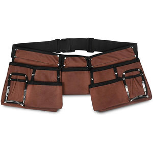 Muestra Gratuita, Delantal de Trabajo de 11 Bolsillos de Fábrica, Cinturón de Herramientas de Construcción Resistente, Bolsa de Cintura Ajustable para Herramientas de Mano - Product Image 1