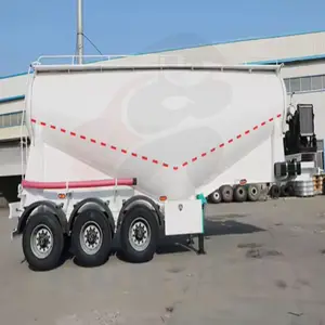 China Dry Bulk Cement Trailer 3 Axle Bulk Cement Tank Trailer Powder Bulk Cement Tanker Trailer