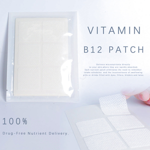 แผ่นแปะวิตามิน <span class=keywords><strong>B12</strong></span> แบบซึมผ่านผิวหนัง สำหรับดูแลสุขภาพ ผลิตแบบ OEM บรรจุ 30 ชิ้น/ถุง รับผลิตแบรนด์ส่วนตัว - Product Image 1