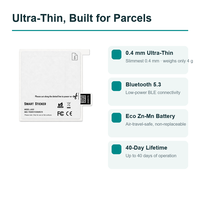 Étiquette de suivi adhésive Jimi IoT PB708, traceur de colis ultra-fin, autocollant, pas de carte SIM requise, balise intelligente Bluetooth pour la logistique mondiale