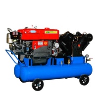 Compresseurs d'air actionnés refroidis à l'eau de moteur diesel de 16 HP pour gonfler des pneus de camion