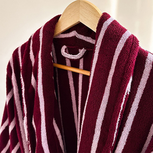 Peignoirs en coton éponge <span class=keywords><strong>de</strong></span> luxe Peignoir en coton rayé coloré <span class=keywords><strong>personnalisé</strong></span> Peignoir en jacquard super absorbant Peignoir Robes <span class=keywords><strong>de</strong></span> <span class=keywords><strong>chambre</strong></span> - Product Image 4