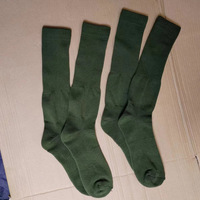 Chaussettes de sport vert jungle personnalisées avec logo, chaussettes en coton vert armée pour le ski, la randonnée, le trekking, la pêche, le trail, chaussettes athlétiques camouflage