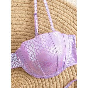 Custom Glitter Bikini <strong>Swimwear</strong> Sexy Push up Bikini <strong>Thong</strong> <strong>Swimwear</strong> for Women - Product Image 3