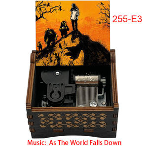 A medida que el <span class=keywords><strong>mundo</strong></span> se cae Caja de música de viento de madera 18 Notas Recuerdo especial para regalos de Navidad familiares - Product Image 5