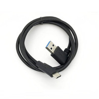 Sampel Gratis kabel pengisian Data adaptor Male tipe a Male ke Tipe C USB 3.0 sudut kanan kecepatan tinggi kustom