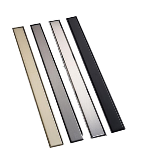 SUS 304 Stainless Steel Invisible Rectangle <b>Linear</b> <b>Drain</b> Concealed Tile Insert Long Shower Floor <b>Drain</b> for Bathroom - Product Image 1
