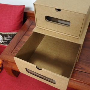 Baoren Wholesale Kraft Paper Drawer Shoe Storage <b>Boxes</b> with Clear Window Recyclable for Shoes Clothing Organization <b>Boxes</b> - Product Image 3