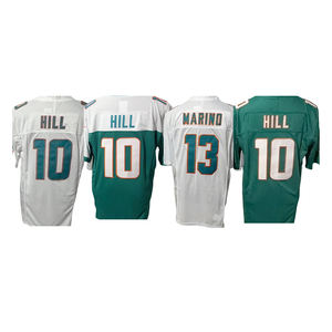 Camisetas de Fútbol Americano Cosidas Baratas Nuevas de 2025, Miami 1 Tua Tagovailoa 10 Tyreek Hill 5 Jalen Ramsey 13 Dan Marino - Product Image 5
