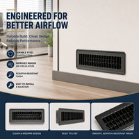 Grille d'aération de sol 3*10 de haute qualité, direction de l'air réglable, ventilation silencieuse, pour maison et bureau, produit de ventilation CVC, achat en gros