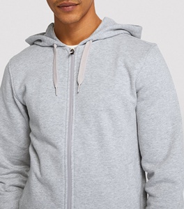 Sudaderas con Capucha Personalizadas al por Mayor para Hombre, para Invierno, con Cierre Completo, 100% Algodón, Felpa, Transpirable, Diseño Impreso, Colores Personalizados - Product Image 2