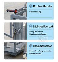 Balance mobile pour animaux 1 tonne, balance numérique pour bétail et veaux avec clôture de protection pour l'élevage et l'utilisation vétérinaire