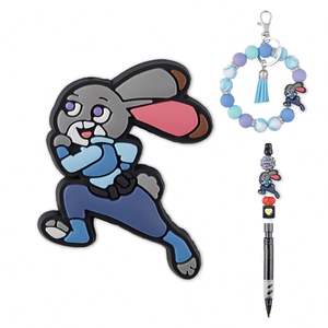 Nuove Perle Focali in PVC Morbido dei Personaggi del Film d'Animazione Zootopia 2 per Creazione di Penne, Portachiavi e Braccialetti - Product Image 5