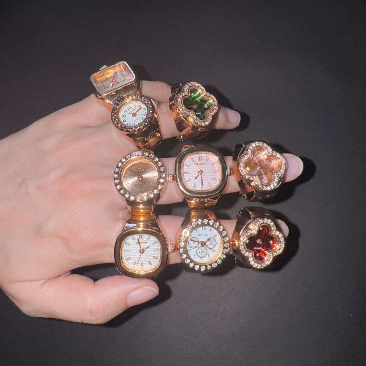 Digital Finger Ring Watches Stylish Smart Accessories