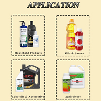 Ligne de production de remplissage liquide, shampoing, gel douche, revitalisant, 50 ml-5 L, contrôle PLC, équipement personnalisable, machine de remplissage, étiqueteuse