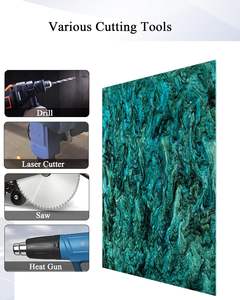 Plaque en acrylique coulé GORLDE - Paillettes, épaisseur 1/8, <span class=keywords><strong>opaque</strong></span>, pour découpe laser, artisanat, décoration maison/fêtes DIY - Product Image 5