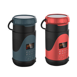 วิทยุฉุกเฉินแบบมือหมุนพลังงานแสงอาทิตย์ DF583 กันน้ำ สำหรับวิทยุพยากรณ์อากาศ NOAA V2.0 แบตสำรอง 3000-5000mAh ไฟฉาย LED สำหรับตั้งแคมป์ - Product Image 4