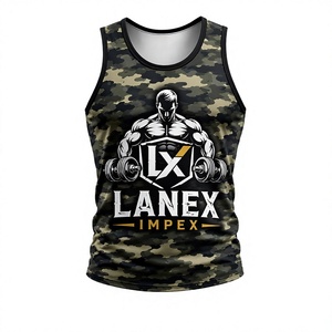 Camiseta sin mangas personalizada para hombre, camiseta sin mangas con estampado de camuflaje de la selva, camiseta sin mangas para gimnasio, chaleco deportivo 3D para fitness, ropa deportiva sin mangas para culturismo - Product Image 2