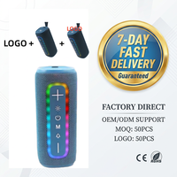 Altavoz Inalámbrico Portátil TG428 con Luz LED RGB, Bajos Profundos, TWS, Resistente al Agua, para Exteriores, con Logotipo Personalizado de Fábrica, Entrega Rápida en 7 Días, OEM