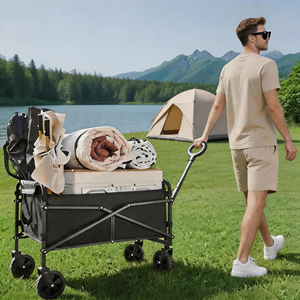 Direct Factory Lightweight Picnic Camping Wagon 100kg Capacity Collapsible Utility Cart 40HQ FCL Fulfillment Wholesale MOQ 500 - Product Image 1