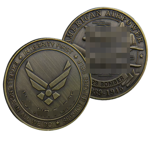 เหรียญที่ระลึกกองทัพอากาศสหรัฐฯ รุ่น P-38 - ดีไซน์แบบ 3 มิติ สไตล์รักชาติ ผลิตจากโลหะผสมสังกะสีหล่อขึ้นรูป ชุบสีบรอนซ์วินเทจ - Product Image 4