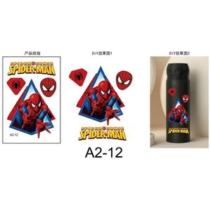 Pegatinas Decorativas de Spiderman, Vibrantes y Duraderas, para Botellas de Agua y Computadoras Portátiles, Modelo Peiyong A2-12, Hechas en China - Product Image 1